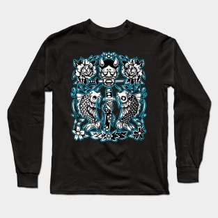 Koi Blue Long Sleeve T-Shirt